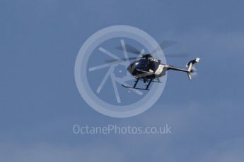 World © Octane Photographic Ltd. Hughes 500E Police helicopter. Saturday 23rd July 2016, F1 Hungarian GP Practice 3, Hungaroring, Hungary. Digital Ref :1647CB1D7579