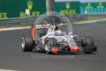 World © Octane Photographic Ltd. Haas F1 Team VF-16 – Romain Grosjean. Saturday 23rd July 2016, F1 Hungarian GP Practice 3, Hungaroring, Hungary. Digital Ref :1647CB1D7616