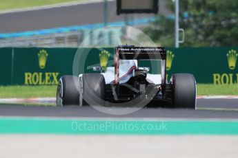 World © Octane Photographic Ltd. Haas F1 Team VF-16 – Romain Grosjean. Saturday 23rd July 2016, F1 Hungarian GP Practice 3, Hungaroring, Hungary. Digital Ref :1647CB1D7618