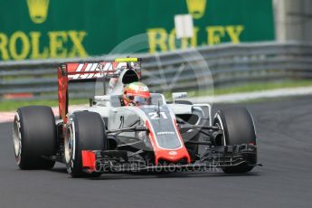 World © Octane Photographic Ltd. Haas F1 Team VF-16 - Esteban Gutierrez. Saturday 23rd July 2016, F1 Hungarian GP Practice 3, Hungaroring, Hungary. Digital Ref :1647CB1D7624