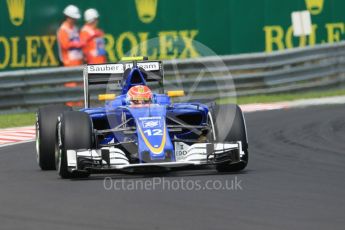 World © Octane Photographic Ltd. Sauber F1 Team C35 – Felipe Nasr. Saturday 23rd July 2016, F1 Hungarian GP Practice 3, Hungaroring, Hungary. Digital Ref :1647CB1D7628