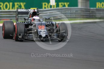 World © Octane Photographic Ltd. McLaren Honda MP4-31 – Jenson Button. Saturday 23rd July 2016, F1 Hungarian GP Practice 3, Hungaroring, Hungary. Digital Ref :1647CB1D7656