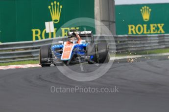 World © Octane Photographic Ltd. Manor Racing MRT05 - Pascal Wehrlein. Saturday 23rd July 2016, F1 Hungarian GP Practice 3, Hungaroring, Hungary. Digital Ref :1647CB1D7660