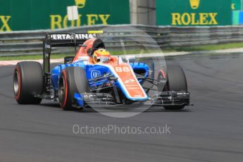 World © Octane Photographic Ltd. Manor Racing MRT05 – Rio Haryanto. Saturday 23rd July 2016, F1 Hungarian GP Practice 3, Hungaroring, Hungary. Digital Ref :1647CB1D7754