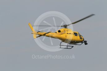 World © Octane Photographic Ltd. OO-HCZ EC135 TV Helicopter. Saturday 23rd July 2016, F1 Hungarian GP Practice 3, Hungaroring, Hungary. Digital Ref :1647CB1D7828
