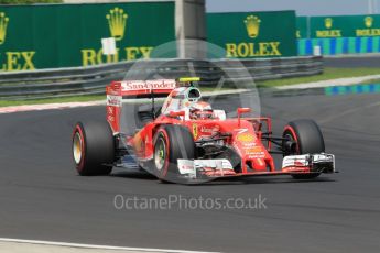 World © Octane Photographic Ltd. Scuderia Ferrari SF16-H – Kimi Raikkonen. Saturday 23rd July 2016, F1 Hungarian GP Practice 3, Hungaroring, Hungary. Digital Ref :1647CB1D7929