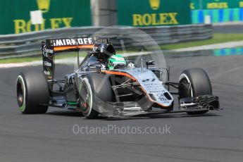 World © Octane Photographic Ltd. Sahara Force India VJM09 - Nico Hulkenberg. Saturday 23rd July 2016, F1 Hungarian GP Practice 3, Hungaroring, Hungary. Digital Ref :1647CB1D7946