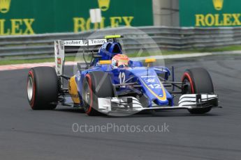 World © Octane Photographic Ltd. Sauber F1 Team C35 – Felipe Nasr. Saturday 23rd July 2016, F1 Hungarian GP Practice 3, Hungaroring, Hungary. Digital Ref :1647CB1D8140