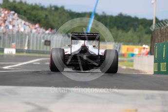 World © Octane Photographic Ltd. Haas F1 Team VF-16 – Romain Grosjean. Saturday 23rd July 2016, F1 Hungarian GP Practice 3, Hungaroring, Hungary. Digital Ref : 1647LB1D3237