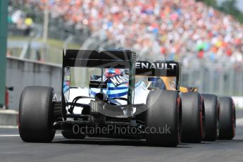 World © Octane Photographic Ltd. Williams Martini Racing, Williams Mercedes FW38 – Felipe Massa. Saturday 23rd July 2016, F1 Hungarian GP Practice 3, Hungaroring, Hungary. Digital Ref : 1647LB1D3351