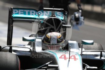 World © Octane Photographic Ltd. Mercedes AMG Petronas W07 Hybrid – Lewis Hamilton. Saturday 23rd July 2016, F1 Hungarian GP Practice 3, Hungaroring, Hungary. Digital Ref : 1647LB1D3465