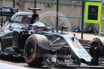 World © Octane Photographic Ltd. McLaren Honda MP4-31 – Fernando Alonso. Saturday 23rd July 2016, F1 Hungarian GP Practice 3, Hungaroring, Hungary. Digital Ref : 1647LB1D3686
