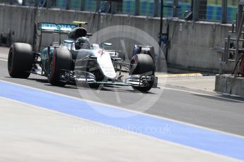 World © Octane Photographic Ltd. Mercedes AMG Petronas W07 Hybrid – Nico Rosberg. Saturday 23rd July 2016, F1 Hungarian GP Practice 3, Hungaroring, Hungary. Digital Ref : 1647LB1D3728