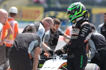 World © Octane Photographic Ltd. Sahara Force India VJM09 - Nico Hulkenberg. Saturday 23rd July 2016, F1 Hungarian GP Practice 3, Hungaroring, Hungary. Digital Ref : 1647LB1D3853