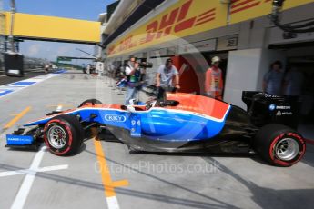 World © Octane Photographic Ltd. Manor Racing MRT05 - Pascal Wehrlein. Saturday 23rd July 2016, F1 Hungarian GP Practice 3, Hungaroring, Hungary. Digital Ref : 1647LB2D0006