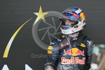 World © Octane Photographic Ltd. Red Bull Racing RB12 – Daniel Ricciardo. Sunday 24th July 2016, F1 Hungarian GP Parc Ferme, Hungaroring, Hungary. Digital Ref :