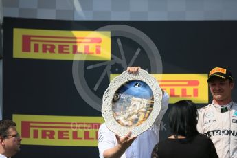 World © Octane Photographic Ltd. Mercedes AMG Petronas W07 Hybrid – Nico Rosberg. Sunday 24th July 2016, F1 Hungarian GP Podium, Hungaroring, Hungary. Digital Ref :
