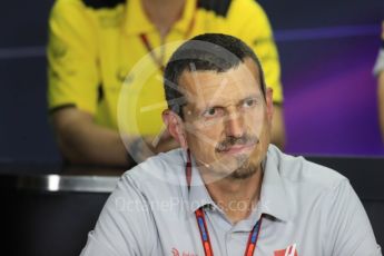 World © Octane Photographic Ltd. F1 Hungarian GP FIA Personnel Press Conference, Hungaroring, Hungary. Friday 22nd July 2016. Guenther Steiner – Haas F1 Team – Team Principal. Digital Ref : 1643LB1D2544