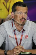 World © Octane Photographic Ltd. F1 Hungarian GP FIA Personnel Press Conference, Hungaroring, Hungary. Friday 22nd July 2016. Guenther Steiner – Haas F1 Team – Team Principal. Digital Ref : 1643LB1D2550