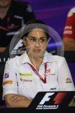 World © Octane Photographic Ltd. F1 Hungarian GP FIA Personnel Press Conference, Hungaroring, Hungary. Friday 22nd July 2016. Monisha Kaltenborn – Sauber F1 Team – Team Principal. Digital Ref : 1643LB1D2553