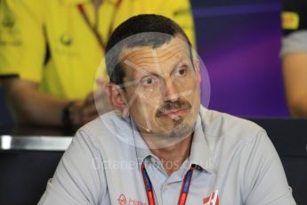 World © Octane Photographic Ltd. F1 Hungarian GP FIA Personnel Press Conference, Hungaroring, Hungary. Friday 22nd July 2016. Guenther Steiner – Haas F1 Team – Team Principal. Digital Ref : 1643LB1D2572