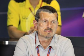 World © Octane Photographic Ltd. F1 Hungarian GP FIA Personnel Press Conference, Hungaroring, Hungary. Friday 22nd July 2016. Guenther Steiner – Haas F1 Team – Team Principal. Digital Ref : 1643LB1D2655