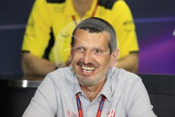 World © Octane Photographic Ltd. F1 Hungarian GP FIA Personnel Press Conference, Hungaroring, Hungary. Friday 22nd July 2016. Guenther Steiner – Haas F1 Team – Team Principal. Digital Ref : 1643LB1D2720