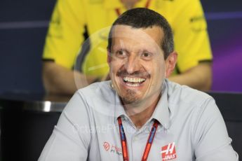 World © Octane Photographic Ltd. F1 Hungarian GP FIA Personnel Press Conference, Hungaroring, Hungary. Friday 22nd July 2016. Guenther Steiner – Haas F1 Team – Team Principal. Digital Ref : 1643LB1D2721