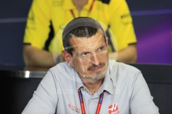 World © Octane Photographic Ltd. F1 Hungarian GP FIA Personnel Press Conference, Hungaroring, Hungary. Friday 22nd July 2016. Guenther Steiner – Haas F1 Team – Team Principal. Digital Ref : 1643LB1D2744