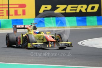 World © Octane Photographic Ltd. Pertamina Campos Racing - GP2/11 – Mitch Evans. Friday 22nd July 2016, GP2 Practice, Hungaroring, Hungary. Digital Ref :