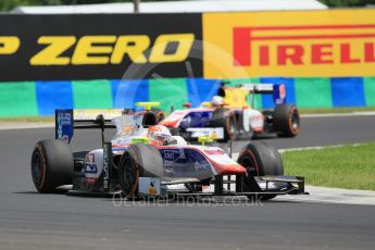 World © Octane Photographic Ltd. Trident - GP2/11 – Luca Ghiotto and Philo Paz Armand. Friday 22nd July 2016, GP2 Practice, Hungaroring, Hungary. Digital Ref :