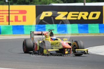 World © Octane Photographic Ltd. Pertamina Campos Racing - GP2/11 – Mitch Evans. Friday 22nd July 2016, GP2 Practice, Hungaroring, Hungary. Digital Ref :