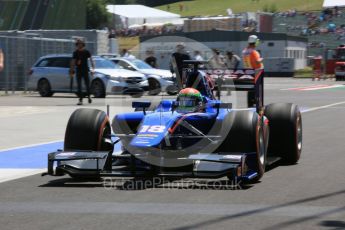 World © Octane Photographic Ltd. Carlin - GP2/11 – Sergio Canamasas. Friday 22nd July 2016, GP2 Practice, Hungaroring, Hungary. Digital Ref :