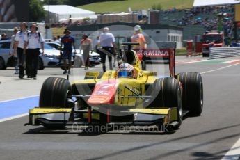 World © Octane Photographic Ltd. Pertamina Campos Racing - GP2/11 – Mitch Evans. Friday 22nd July 2016, GP2 Practice, Hungaroring, Hungary. Digital Ref :