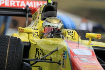 World © Octane Photographic Ltd. Pertamina Campos Racing - GP2/11 – Sean Gelael. Friday 22nd July 2016, GP2 Qualifying, Hungaroring, Hungary. Digital Ref :