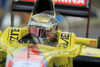 World © Octane Photographic Ltd. Pertamina Campos Racing - GP2/11 – Sean Gelael. Friday 22nd July 2016, GP2 Qualifying, Hungaroring, Hungary. Digital Ref :