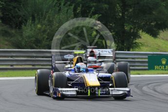 World © Octane Photographic Ltd. DAMS - GP2/11 – Nicholas Latifi and Rapax - GP2/11 – Gustav Malja. Friday 22nd July 2016, GP2 Qualifying, Hungaroring, Hungary. Digital Ref :