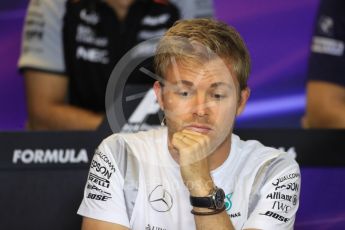 World © Octane Photographic Ltd. F1 British GP FIA Drivers’ Press Conference, Hungaroring, Hungary. Thursday 21st July 2016. Mercedes AMG Petronas – Nico Rosberg. Digital Ref :1635LB1D0070