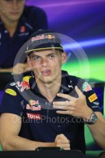 World © Octane Photographic Ltd. F1 British GP FIA Drivers’ Press Conference, Hungaroring, Hungary. Thursday 21st July 2016. Red Bull Racing – Max Verstappen. Digital Ref :1635LB1D0074