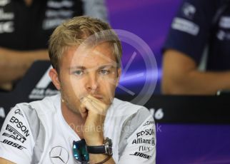 World © Octane Photographic Ltd. F1 British GP FIA Drivers’ Press Conference, Hungaroring, Hungary. Thursday 21st July 2016. Mercedes AMG Petronas – Nico Rosberg. Digital Ref :1635LB1D9617