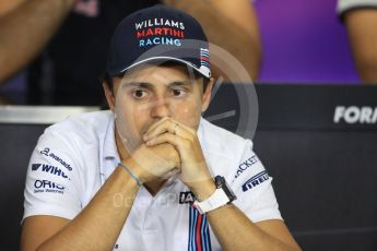 World © Octane Photographic Ltd. F1 British GP FIA Drivers’ Press Conference, Hungaroring, Hungary. Thursday 21st July 2016. Williams Martini Racing – Felipe Massa. Digital Ref :1635LB1D9647