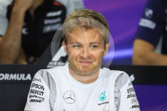 World © Octane Photographic Ltd. F1 British GP FIA Drivers’ Press Conference, Hungaroring, Hungary. Thursday 21st July 2016. Mercedes AMG Petronas – Nico Rosberg. Digital Ref :1635LB1D9666