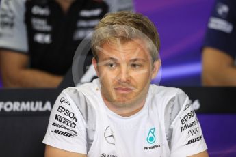 World © Octane Photographic Ltd. F1 British GP FIA Drivers’ Press Conference, Hungaroring, Hungary. Thursday 21st July 2016. Mercedes AMG Petronas – Nico Rosberg. Digital Ref :1635LB1D9857