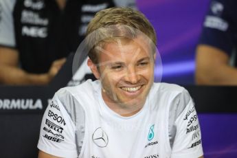 World © Octane Photographic Ltd. F1 British GP FIA Drivers’ Press Conference, Hungaroring, Hungary. Thursday 21st July 2016. Mercedes AMG Petronas – Nico Rosberg. Digital Ref :1635LB1D9909