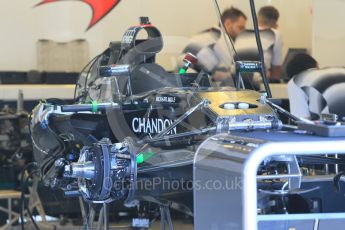 World © Octane Photographic Ltd. McLaren Honda MP4-31. Thursday 21st July 2016, F1 Hungarian GP Pitlane, Hungaroring, Hungary. Digital Ref : 1636CB1D5424