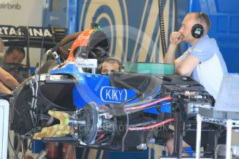 World © Octane Photographic Ltd. Manor Racing MRT05. Thursday 21st July 2016, F1 Hungarian GP Pitlane, Hungaroring, Hungary. Digital Ref : 1636CB1D5430