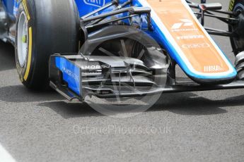 World © Octane Photographic Ltd. Manor Racing MRT05 - Pascal Wehrlein. Thursday 21st July 2016, F1 Hungarian GP Pitlane, Hungaroring, Hungary. Digital Ref :1636CB1D5631