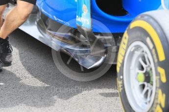 World © Octane Photographic Ltd. Manor Racing MRT05 - Pascal Wehrlein. Thursday 21st July 2016, F1 Hungarian GP Pitlane, Hungaroring, Hungary. Digital Ref :1636CB1D5635