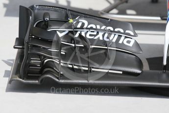 World © Octane Photographic Ltd. Williams Martini Racing, Front wing variations #1. Thursday 21st July 2016, F1 Hungarian GP Pitlane, Hungaroring, Hungary. Digital Ref :1636CB1D5650