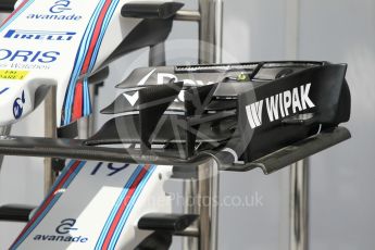 World © Octane Photographic Ltd. Williams Martini Racing, Front wing variations #3. Thursday 21st July 2016, F1 Hungarian GP Pitlane, Hungaroring, Hungary. Digital Ref :1636CB1D5657